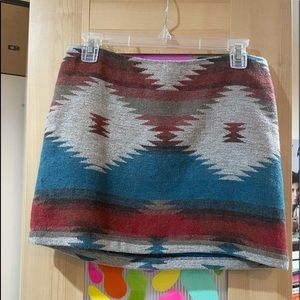 ae aztec mini skirt